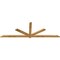 Ekena Millwork Kennewick Rough Sawn Timber Gable Bracket, Western Red Cedar, 108"W x 36"H x 2"D x 4"F, 8/12 Pitch GBW108X36X0204KEN00RWR - alternate 5